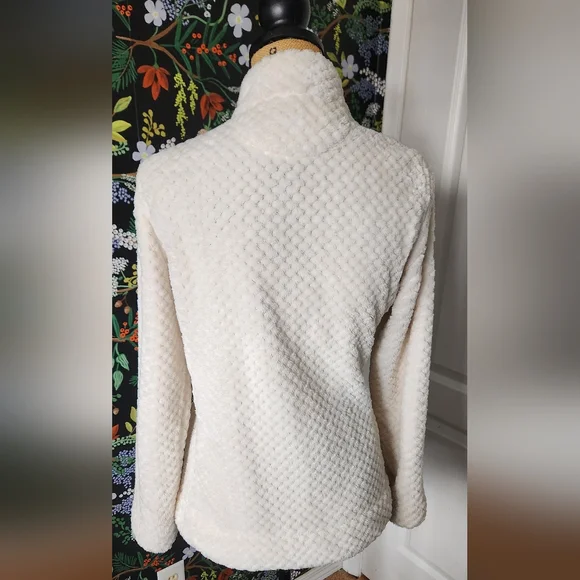 Calvin Klein Cream Fleece Jacket - Picture 5 of 7